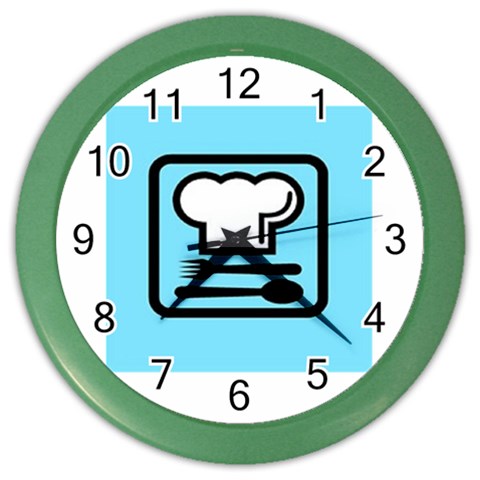 chef Color Wall Clock from ArtsNow.com Front