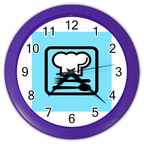 chef Color Wall Clock from ArtsNow.com Front