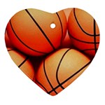 basketballs Ornament (Heart)