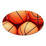 basketballs Magnet (Oval)