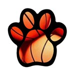 basketballs Magnet (Paw Print)