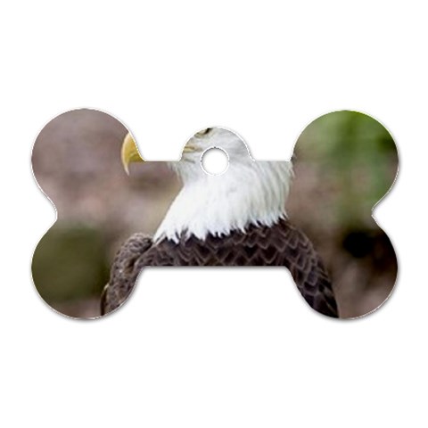 bald eagle Dog Tag Bone (One Side) from ArtsNow.com Front