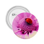 Ladybug On a Flower 2.25  Button