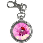 Ladybug On a Flower Key Chain Watch