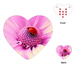 Ladybug On a Flower Playing Cards (Heart)