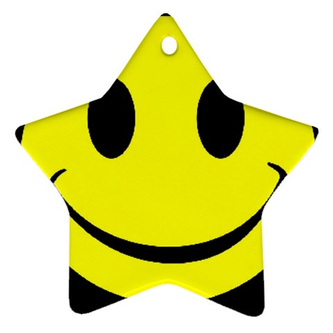 smiley Ornament (Star) from ArtsNow.com Front