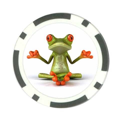 Crazy Frog Poker Chip Card Guard from ArtsNow.com Front