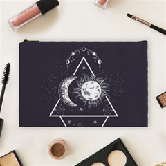 Moon and sun Cosmetic Bag (Large) from ArtsNow.com Front