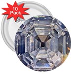 Portugese Diamond 3  Button (10 pack)
