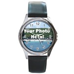 Your Photo Here copy Round Metal Watch