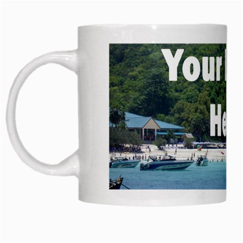 Your Photo Here copy White Mug from ArtsNow.com Left