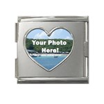 Your Photo Here copy Mega Link Heart Italian Charm (18mm)