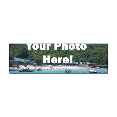 Your Photo Here copy Sticker Bumper (10 pack) from ArtsNow.com Front