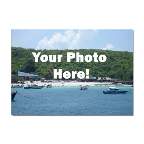 Your Photo Here copy Sticker A4 (10 pack) from ArtsNow.com Front