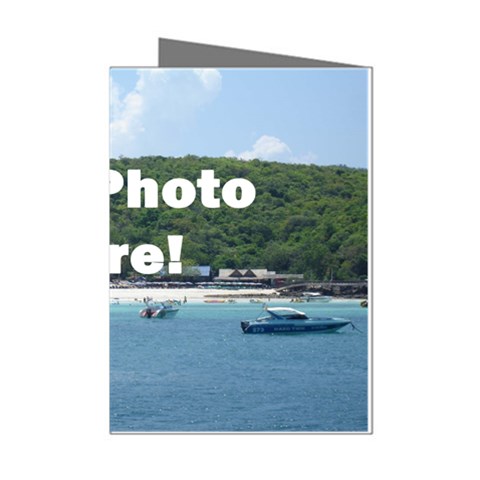 Your Photo Here copy Mini Greeting Cards (Pkg of 8) from ArtsNow.com Left