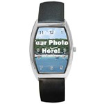 Your Photo Here copy Barrel Style Metal Watch