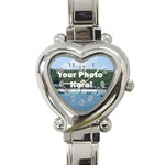 Your Photo Here copy Heart Italian Charm Watch