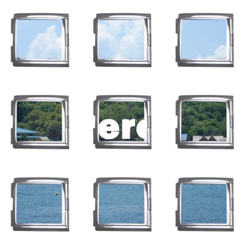Your Photo Here copy Mega Link Italian Charm (9 pack) from ArtsNow.com Front
