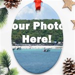 Your Photo Here copy Oval Ornament (Two Sides)