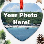 Your Photo Here copy Heart Ornament (Two Sides)