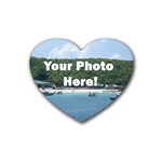 Your Photo Here copy Rubber Coaster (Heart)