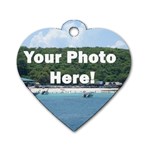 Your Photo Here copy Dog Tag Heart (Two Sides)