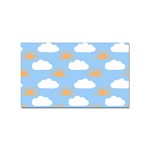 Sun And Clouds  Sticker Rectangular (10 pack)