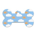 Sun And Clouds  Dog Tag Bone (One Side)