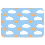 Sun And Clouds  Large Doormat