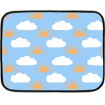 Sun And Clouds  Fleece Blanket (Mini)