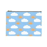 Sun And Clouds  Cosmetic Bag (Large)