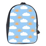 Sun And Clouds  School Bag (Large)