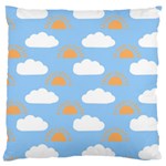 Sun And Clouds  Large Cushion Case (One Side)