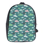 Llama Clouds   School Bag (Large)
