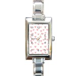 Small Cute Hearts   Rectangle Italian Charm Watch