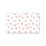 Small Cute Hearts   Sticker Rectangular (100 pack)