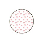 Small Cute Hearts   Hat Clip Ball Marker (4 pack)
