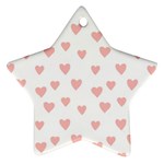Small Cute Hearts   Star Ornament (Two Sides)