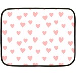 Small Cute Hearts   Fleece Blanket (Mini)