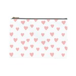 Small Cute Hearts   Cosmetic Bag (Large)