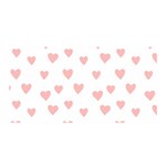 Small Cute Hearts   Satin Wrap 35  x 70 