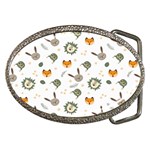 Rabbit, Lions And Nuts   Belt Buckle