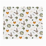 Rabbit, Lions And Nuts   Small Glasses Cloth (2 Sides)