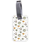 Rabbit, Lions And Nuts   Luggage Tag (one side)