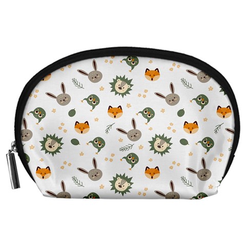 Rabbit, Lions And Nuts   Accessory Pouch (Large) from ArtsNow.com Front