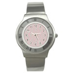 Pink Spring Blossom Stainless Steel Watch