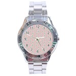 Pink Spring Blossom Stainless Steel Analogue Watch