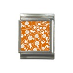 Orange Floral Walls  Italian Charm (13mm)