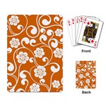 Orange Floral Walls  Playing Cards Single Design (Rectangle)
