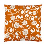 Orange Floral Walls  Standard Cushion Case (Two Sides)